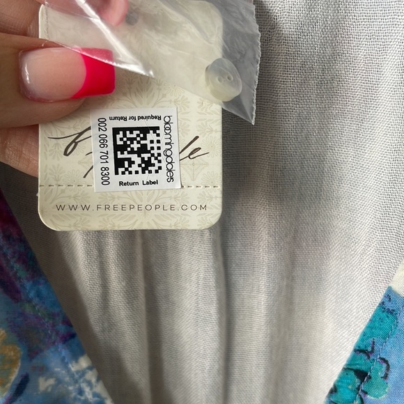 NWT FLORAL FREE PEOPLE DRESS - Picture 7 of 10